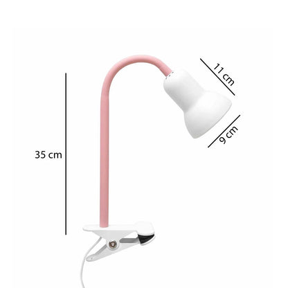 TAVOLO 204-0154 Παιδικό Eπιτραπέζιο Φωτιστικό Μονόφωτο 1 x E27 IP20 Ροζ & Λευκό Πλαστικό - Μ11 x Π9 x Υ35cm
