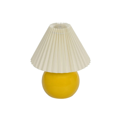 LISBON 204-0155 Μοντέρνο Επιτραπέζιο Φωτιστικό Πορτατίφ με Ντουί 1 x E27 AC 220-240V IP20 - Κίτρινο & Μπεζ - Μ24 x Π24 x Υ28