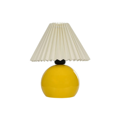 LISBON 204-0155 Μοντέρνο Επιτραπέζιο Φωτιστικό Πορτατίφ με Ντουί 1 x E27 AC 220-240V IP20 - Κίτρινο & Μπεζ - Μ24 x Π24 x Υ28