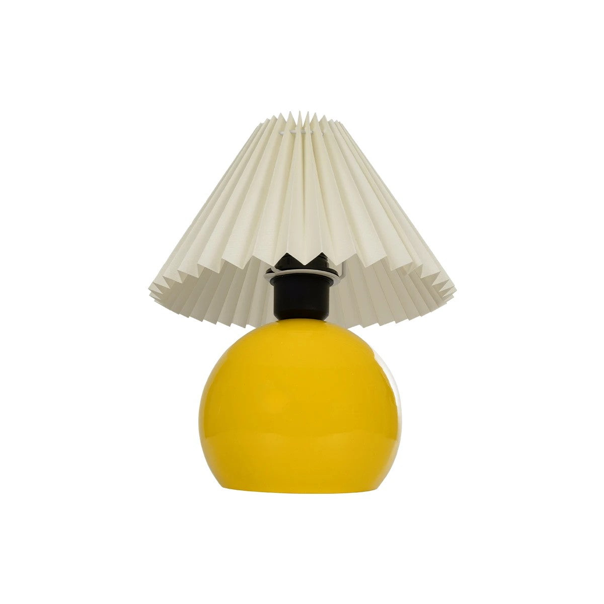 LISBON 204-0155 Μοντέρνο Επιτραπέζιο Φωτιστικό Πορτατίφ με Ντουί 1 x E27 AC 220-240V IP20 - Κίτρινο & Μπεζ - Μ24 x Π24 x Υ28