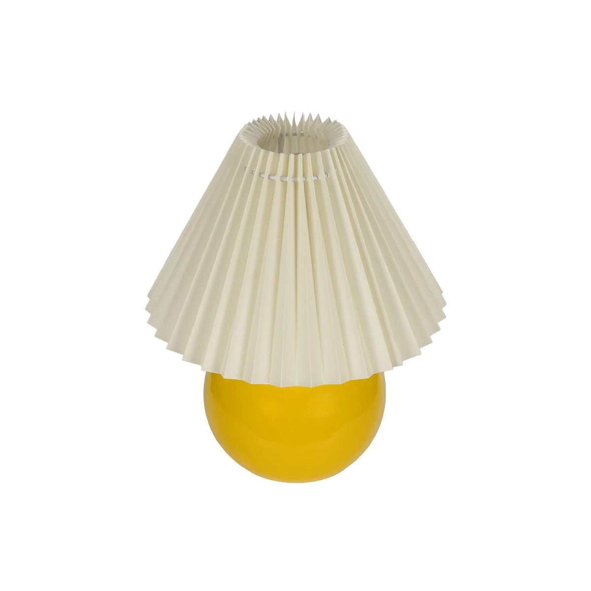 LISBON 204-0155 Μοντέρνο Επιτραπέζιο Φωτιστικό Πορτατίφ με Ντουί 1 x E27 AC 220-240V IP20 - Κίτρινο & Μπεζ - Μ24 x Π24 x Υ28