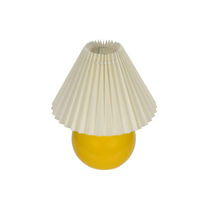 LISBON 204-0155 Μοντέρνο Επιτραπέζιο Φωτιστικό Πορτατίφ με Ντουί 1 x E27 AC 220-240V IP20 - Κίτρινο & Μπεζ - Μ24 x Π24 x Υ28