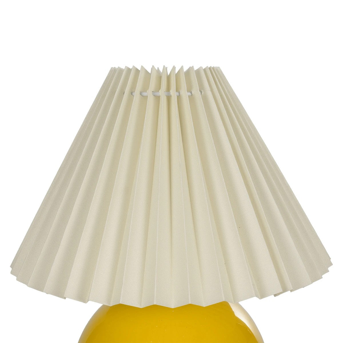 LISBON 204-0155 Μοντέρνο Επιτραπέζιο Φωτιστικό Πορτατίφ με Ντουί 1 x E27 AC 220-240V IP20 - Κίτρινο & Μπεζ - Μ24 x Π24 x Υ28