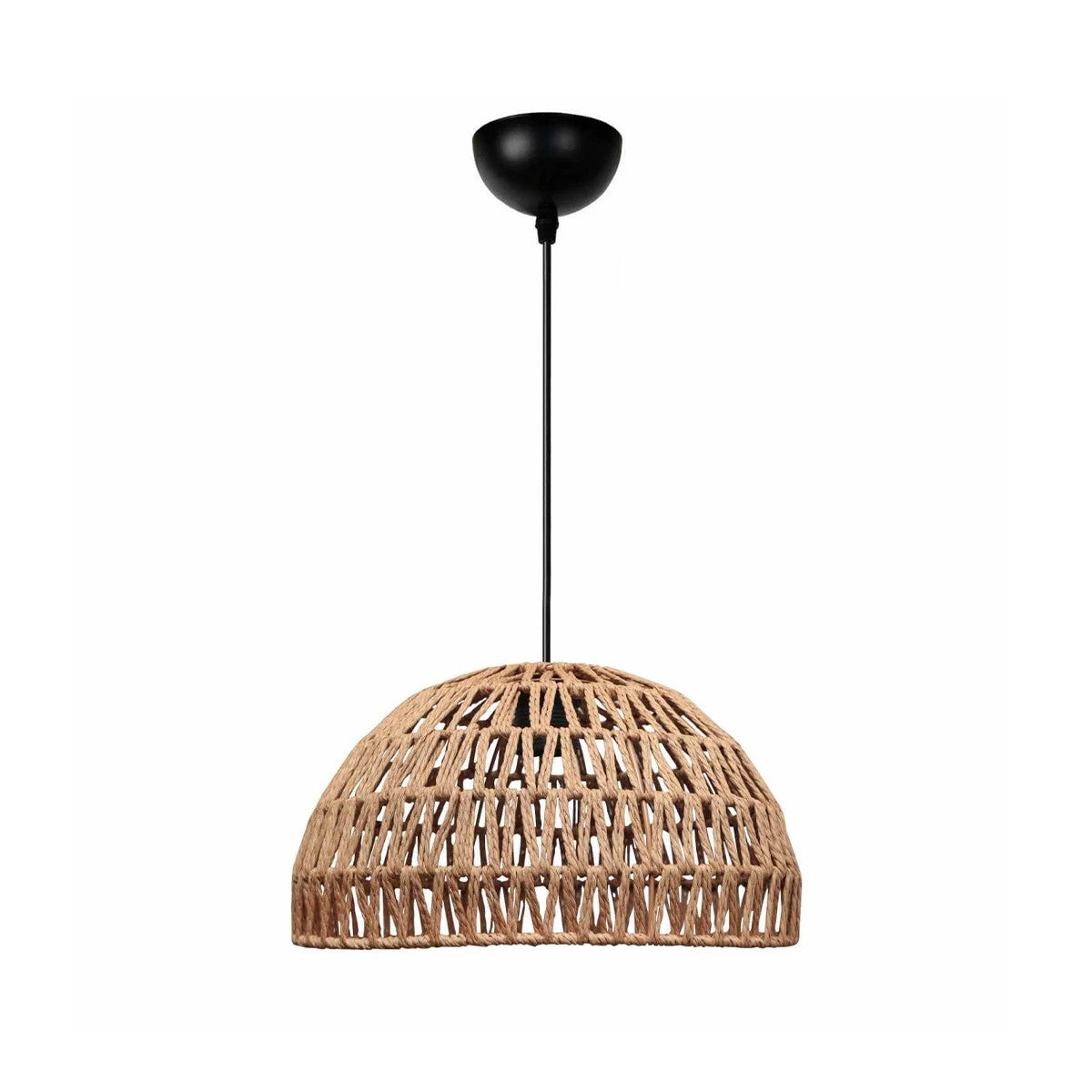 SAND 204-0167 Boho Κρεμαστό Φωτιστικό Οροφής με Ντουί 1 x E27 AC 220-240V IP20 - Μπεζ - Μ29 x Π29 x Υ16