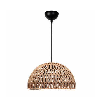 SAND 204-0167 Boho Κρεμαστό Φωτιστικό Οροφής με Ντουί 1 x E27 AC 220-240V IP20 - Μπεζ - Μ29 x Π29 x Υ16