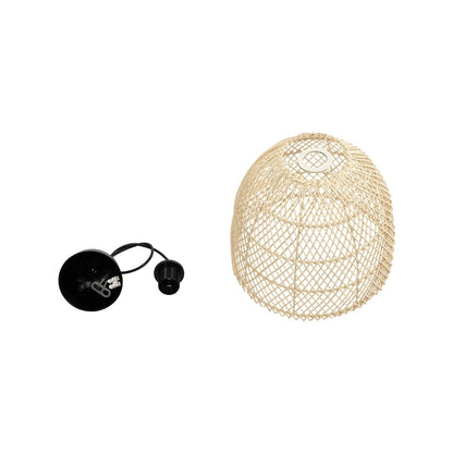 CESTINO 204-0178 Boho Κρεμαστό Φωτιστικό Οροφής Μονόφωτο 1 x E27 AC 220-240V IP20 Μπεζ - Μ30 x Π30 x Υ25