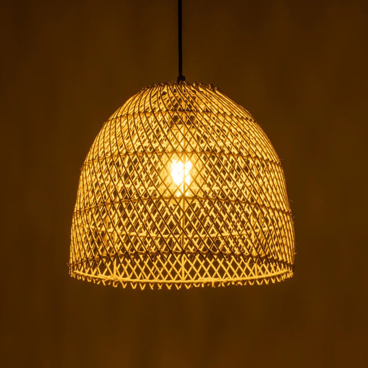 CESTINO 204-0178 Boho Κρεμαστό Φωτιστικό Οροφής Μονόφωτο 1 x E27 AC 220-240V IP20 Μπεζ - Μ30 x Π30 x Υ25
