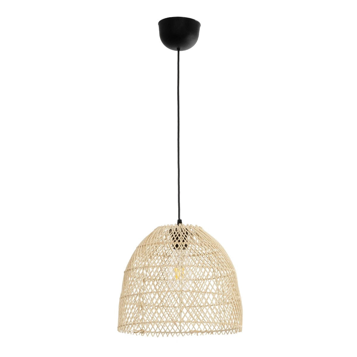 CESTINO 204-0178 Boho Κρεμαστό Φωτιστικό Οροφής Μονόφωτο 1 x E27 AC 220-240V IP20 Μπεζ - Μ30 x Π30 x Υ25