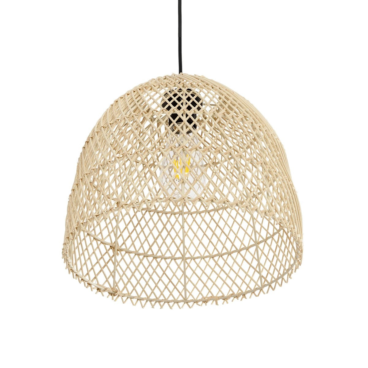 CESTINO 204-0178 Boho Κρεμαστό Φωτιστικό Οροφής Μονόφωτο 1 x E27 AC 220-240V IP20 Μπεζ - Μ30 x Π30 x Υ25