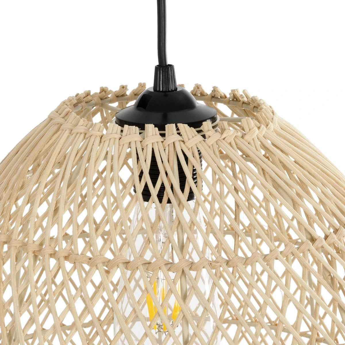 CESTINO 204-0178 Boho Κρεμαστό Φωτιστικό Οροφής Μονόφωτο 1 x E27 AC 220-240V IP20 Μπεζ - Μ30 x Π30 x Υ25
