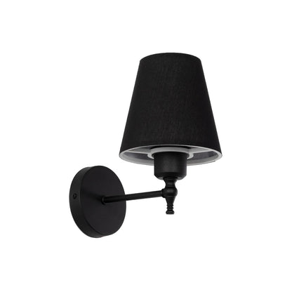 ELEGANTE 204-0185 Modern Wall Light - Sconce with 1 x E27 AC 220-240V IP20 Socket - Black - L14 x W22 x H24