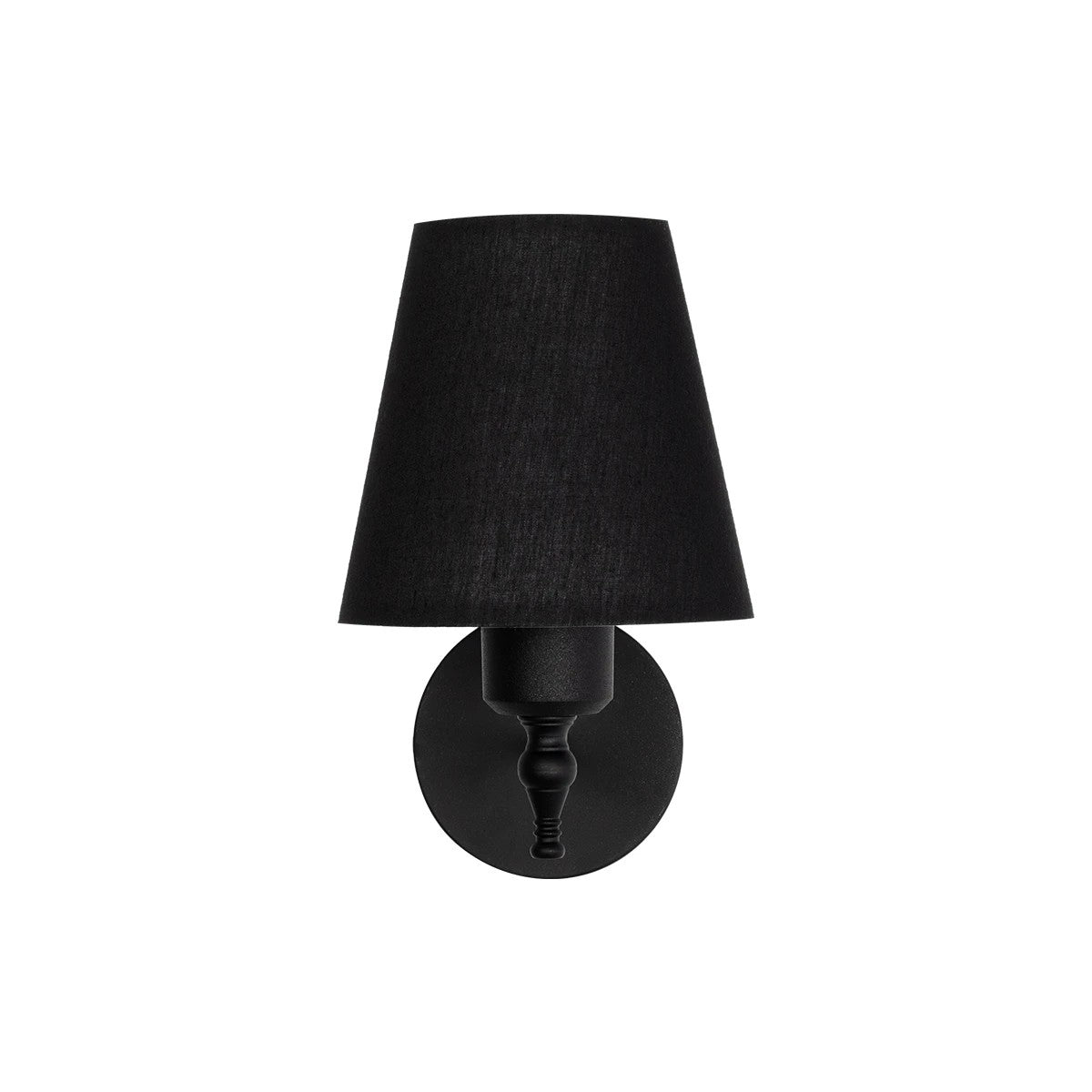 ELEGANTE 204-0185 Modern Wall Light - Sconce with 1 x E27 AC 220-240V IP20 Socket - Black - L14 x W22 x H24