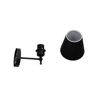 ELEGANTE 204-0185 Modern Wall Light - Sconce with 1 x E27 AC 220-240V IP20 Socket - Black - L14 x W22 x H24