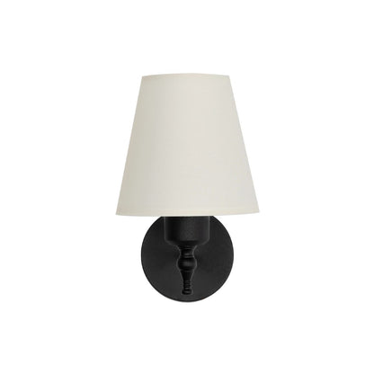 ELEGANTE 204-0186 Modern Wall Light - Sconce with 1 x E27 AC 220-240V IP20 Socket - Black & Beige - L14 x W22 x H24
