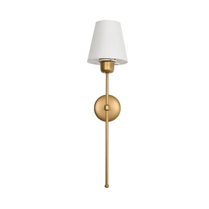 LING 204-0189 Modern Wall Light - Sconce with 1 x E27 AC 220-240V IP20 Socket - Gold & Beige - L14 x W21 x H54