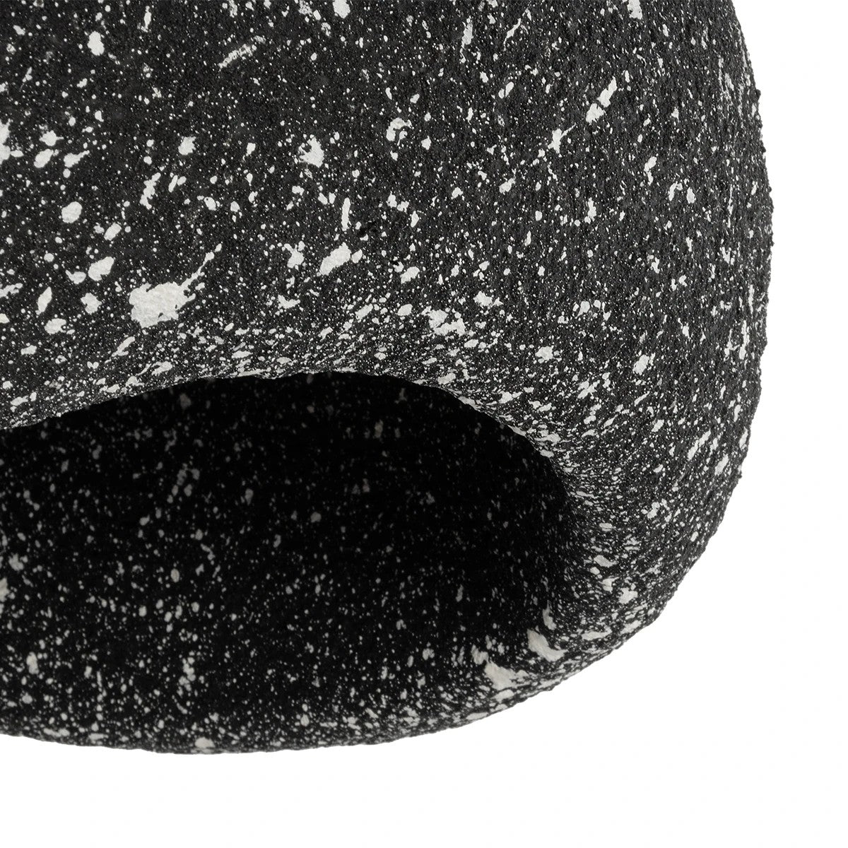 STONE 204-0194 Μοντέρνο Κρεμαστό Φωτιστικό Καμπάνα Μονόφωτο 1 x E27 IP20 Μαύρο με Λευκό Πολυστερίνη με Ρητίνη - Μ35 x Π31 x Υ26