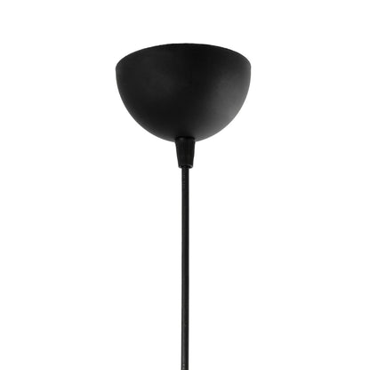 STONE 204-0194 Μοντέρνο Κρεμαστό Φωτιστικό Καμπάνα Μονόφωτο 1 x E27 IP20 Μαύρο με Λευκό Πολυστερίνη με Ρητίνη - Μ35 x Π31 x Υ26