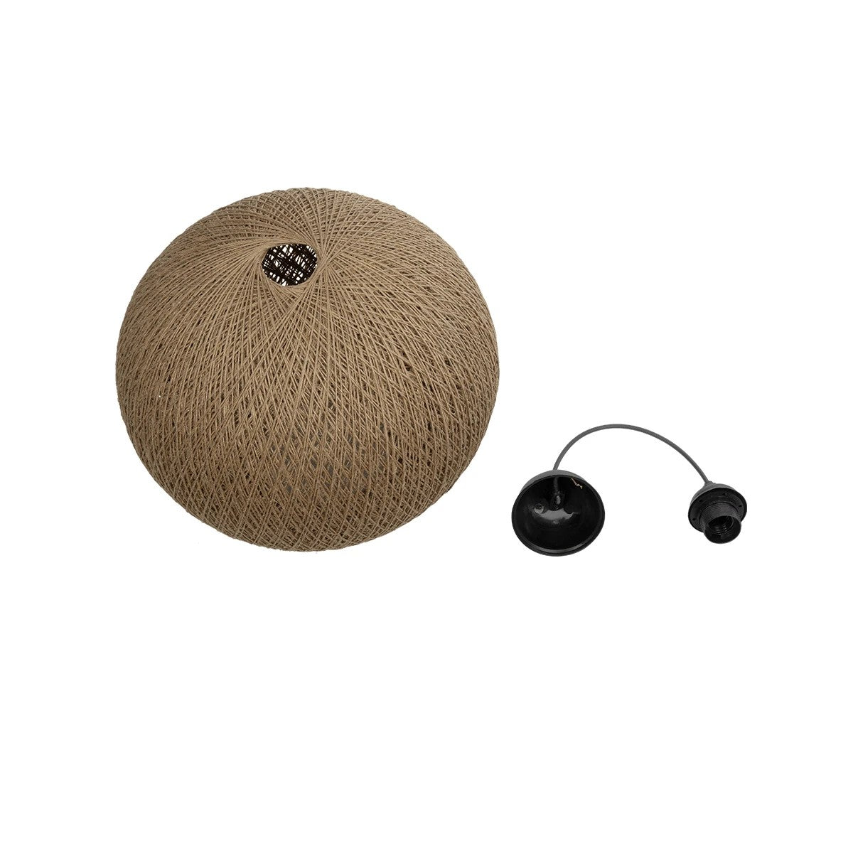 SOLEI 205-0001 Boho Κρεμαστό Φωτιστικό Οροφής με Ντουί 1 x E27 AC 220-240V IP20 - Μπεζ - M40 x Π40 x Υ36