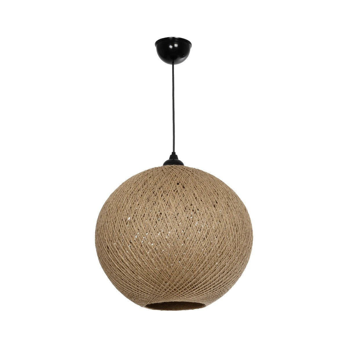 SOLEI 205-0001 Boho Κρεμαστό Φωτιστικό Οροφής με Ντουί 1 x E27 AC 220-240V IP20 - Μπεζ - M40 x Π40 x Υ36