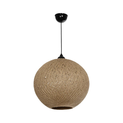 SOLEI 205-0001 Boho Κρεμαστό Φωτιστικό Οροφής με Ντουί 1 x E27 AC 220-240V IP20 - Μπεζ - M40 x Π40 x Υ36