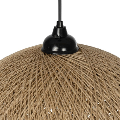 SOLEI 205-0001 Boho Κρεμαστό Φωτιστικό Οροφής με Ντουί 1 x E27 AC 220-240V IP20 - Μπεζ - M40 x Π40 x Υ36