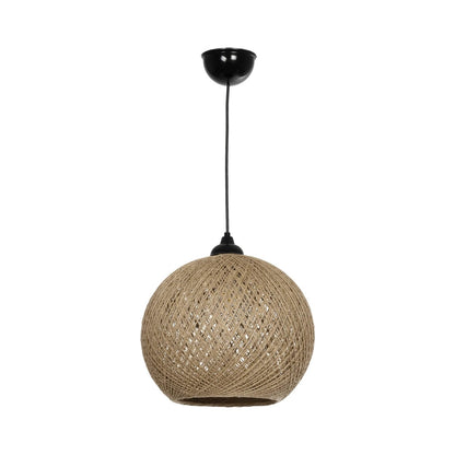 SOLEI 205-0002 Boho Κρεμαστό Φωτιστικό Οροφής με Ντουί 1 x E27 AC 220-240V IP20 - Μπεζ - M30 x Π30 x Υ26