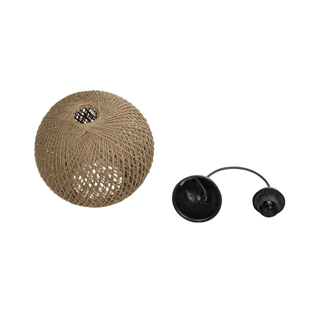 SOLEI 205-0003 Boho Κρεμαστό Φωτιστικό Οροφής με Ντουί 1 x E27 AC 220-240V IP20 - Μπεζ - M20 x Π20 x Υ25