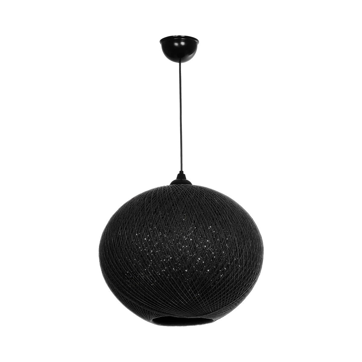 SOLEI 205-0004 Boho Κρεμαστό Φωτιστικό Οροφής με Ντουί 1 x E27 AC 220-240V IP20 - Μαύρο - M40 x Π40 x Υ36