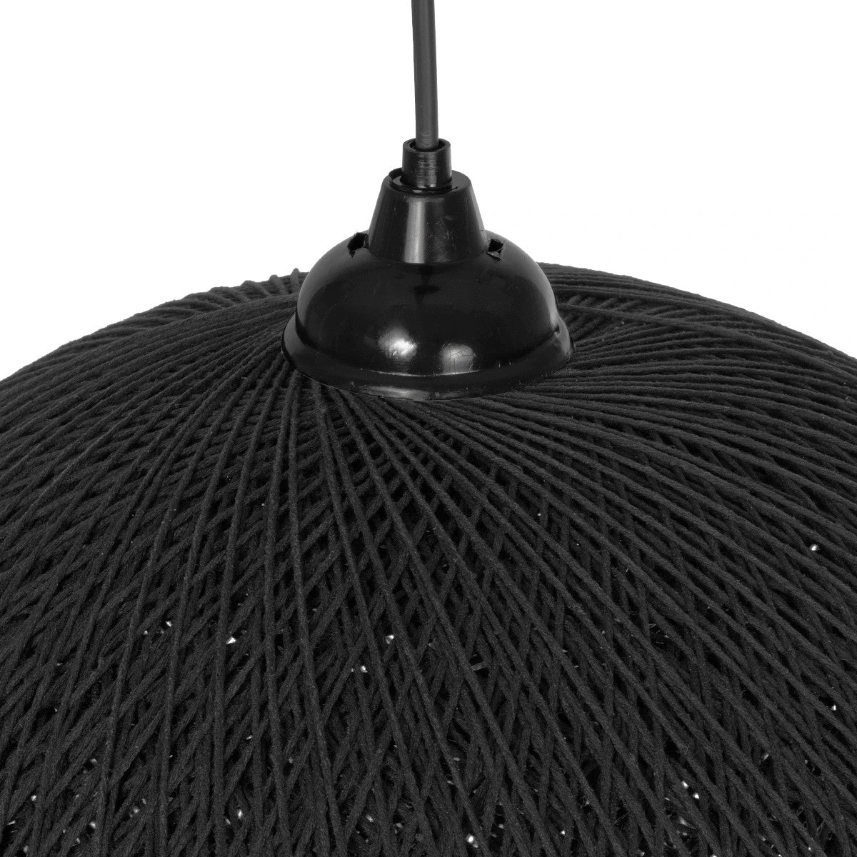 SOLEI 205-0004 Boho Κρεμαστό Φωτιστικό Οροφής με Ντουί 1 x E27 AC 220-240V IP20 - Μαύρο - M40 x Π40 x Υ36