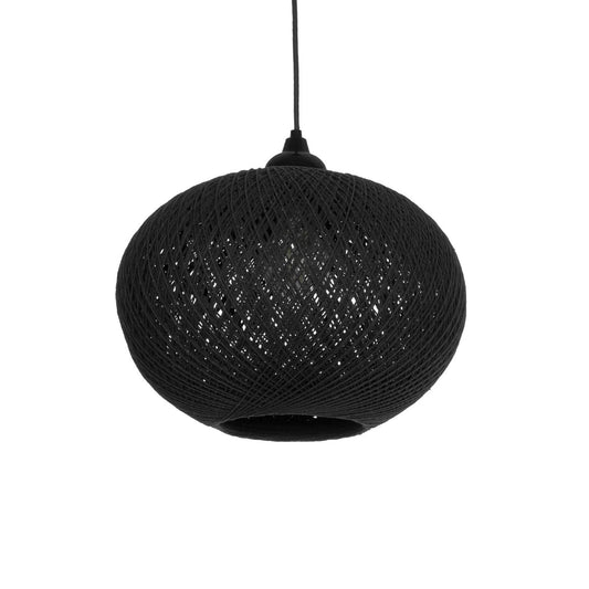 SOLEI 205-0005 Boho Κρεμαστό Φωτιστικό Οροφής με Ντουί 1 x E27 AC 220-240V IP20 - Μαύρο - M30 x Π30 x Υ35