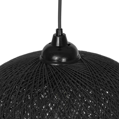 SOLEI 205-0005 Boho Κρεμαστό Φωτιστικό Οροφής με Ντουί 1 x E27 AC 220-240V IP20 - Μαύρο - M30 x Π30 x Υ35