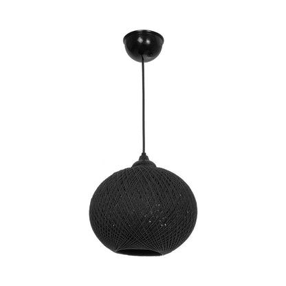 SOLEI 205-0006 Boho Κρεμαστό Φωτιστικό Οροφής με Ντουί 1 x E27 AC 220-240V IP20 - Μαύρο - M20 x Π20 x Υ25