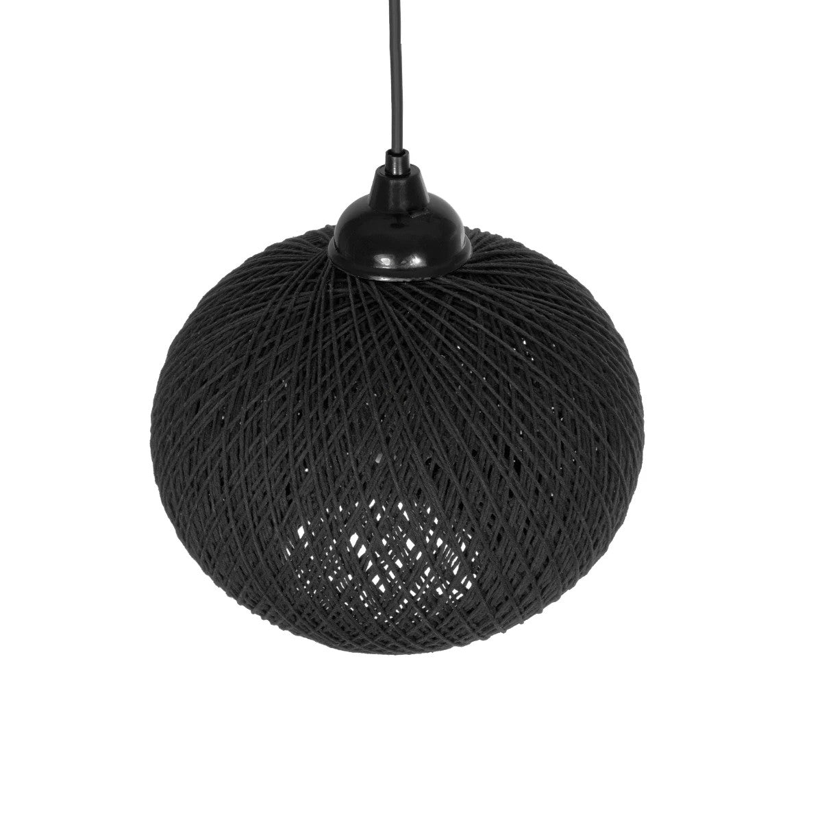 SOLEI 205-0006 Boho Κρεμαστό Φωτιστικό Οροφής με Ντουί 1 x E27 AC 220-240V IP20 - Μαύρο - M20 x Π20 x Υ25