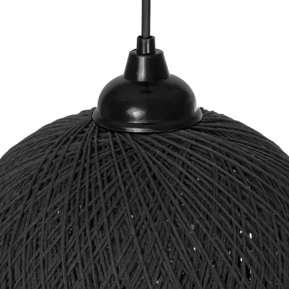 SOLEI 205-0006 Boho Κρεμαστό Φωτιστικό Οροφής με Ντουί 1 x E27 AC 220-240V IP20 - Μαύρο - M20 x Π20 x Υ25