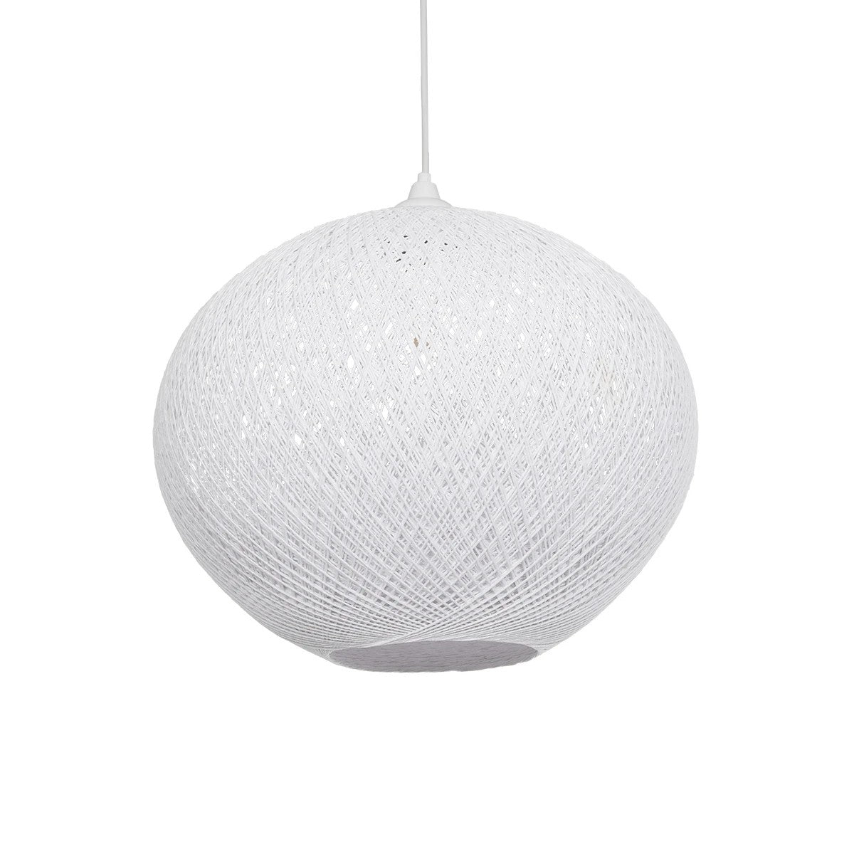 SOLEI 205-0007 Boho Κρεμαστό Φωτιστικό Οροφής με Ντουί 1 x E27 AC 220-240V IP20 - Λευκό - M40 x Π40 x Υ36