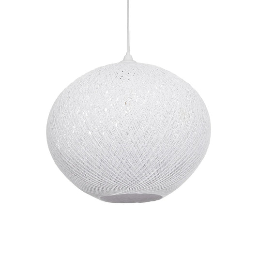 SOLEI 205-0007 Boho Κρεμαστό Φωτιστικό Οροφής με Ντουί 1 x E27 AC 220-240V IP20 - Λευκό - M40 x Π40 x Υ36