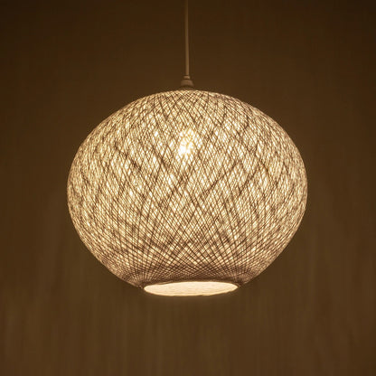 SOLEI 205-0007 Boho Κρεμαστό Φωτιστικό Οροφής με Ντουί 1 x E27 AC 220-240V IP20 - Λευκό - M40 x Π40 x Υ36