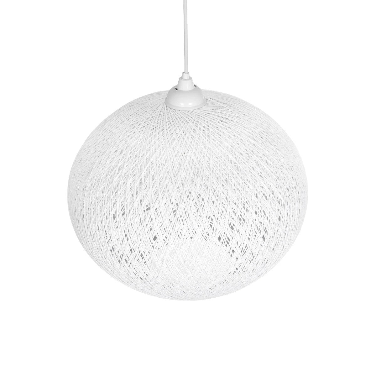 SOLEI 205-0007 Boho Κρεμαστό Φωτιστικό Οροφής με Ντουί 1 x E27 AC 220-240V IP20 - Λευκό - M40 x Π40 x Υ36