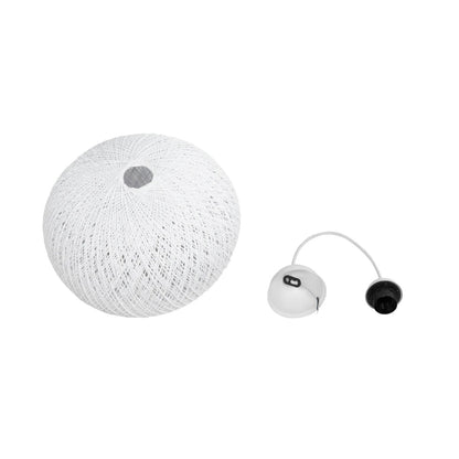 SOLEI 205-0008 Boho Κρεμαστό Φωτιστικό Οροφής με Ντουί 1 x E27 AC 220-240V IP20 - Λευκό - M30 x Π30 x Υ26