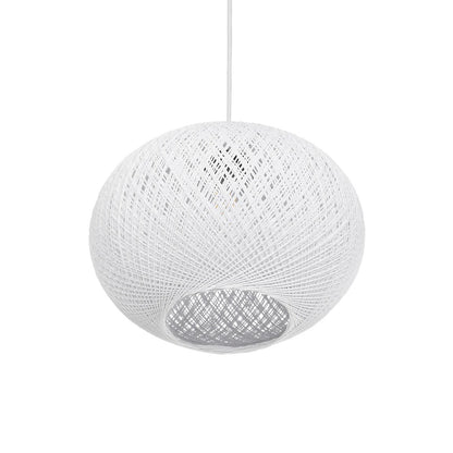 SOLEI 205-0008 Boho Κρεμαστό Φωτιστικό Οροφής με Ντουί 1 x E27 AC 220-240V IP20 - Λευκό - M30 x Π30 x Υ26