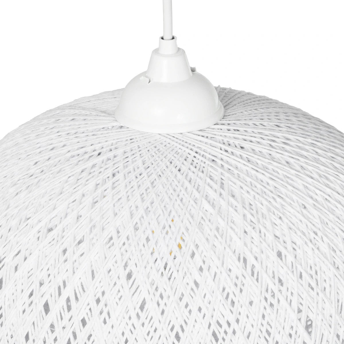 SOLEI 205-0008 Boho Κρεμαστό Φωτιστικό Οροφής με Ντουί 1 x E27 AC 220-240V IP20 - Λευκό - M30 x Π30 x Υ26