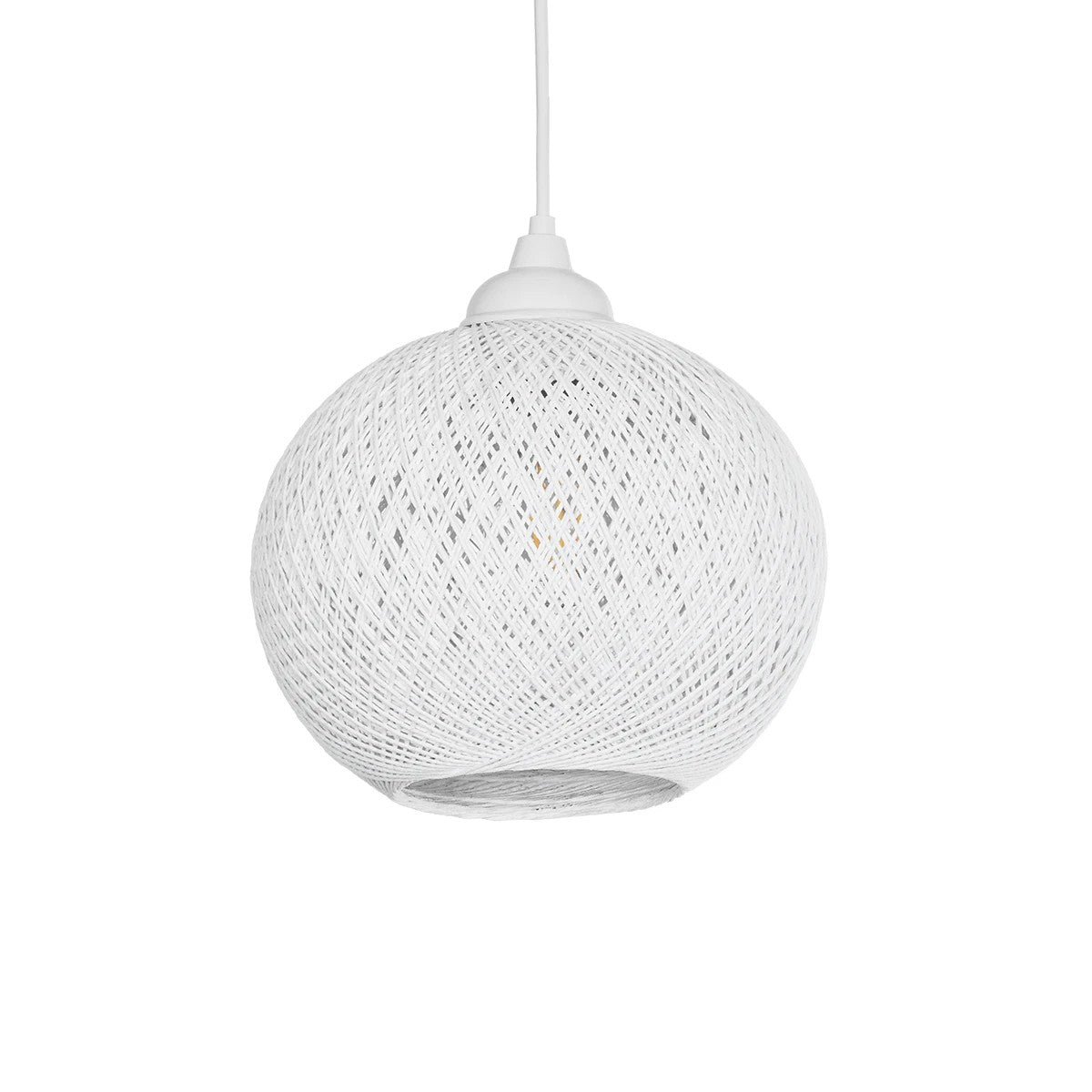 SOLEI 205-0009 Boho Κρεμαστό Φωτιστικό Οροφής με Ντουί 1 x E27 AC 220-240V IP20 - Λευκό - M20 x Π20 x Υ25