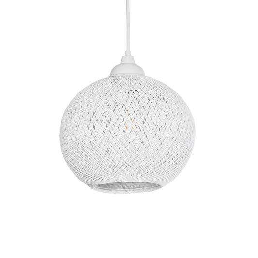 SOLEI 205-0009 Boho Κρεμαστό Φωτιστικό Οροφής με Ντουί 1 x E27 AC 220-240V IP20 - Λευκό - M20 x Π20 x Υ25