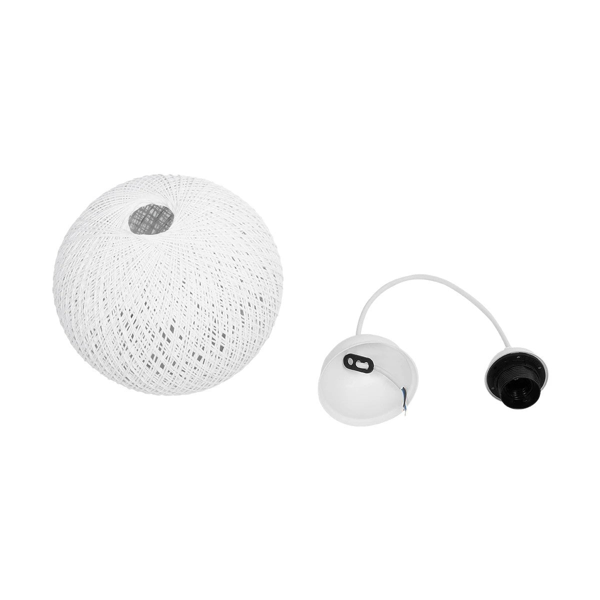 SOLEI 205-0009 Boho Κρεμαστό Φωτιστικό Οροφής με Ντουί 1 x E27 AC 220-240V IP20 - Λευκό - M20 x Π20 x Υ25