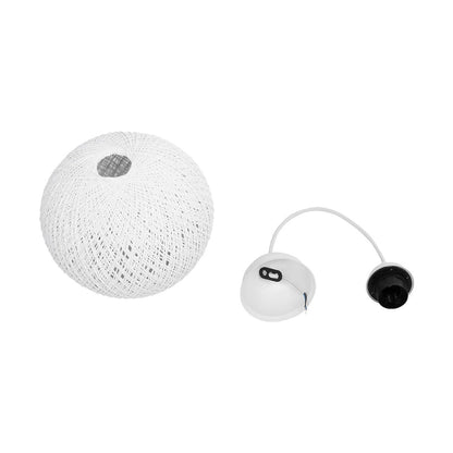 SOLEI 205-0009 Boho Κρεμαστό Φωτιστικό Οροφής με Ντουί 1 x E27 AC 220-240V IP20 - Λευκό - M20 x Π20 x Υ25