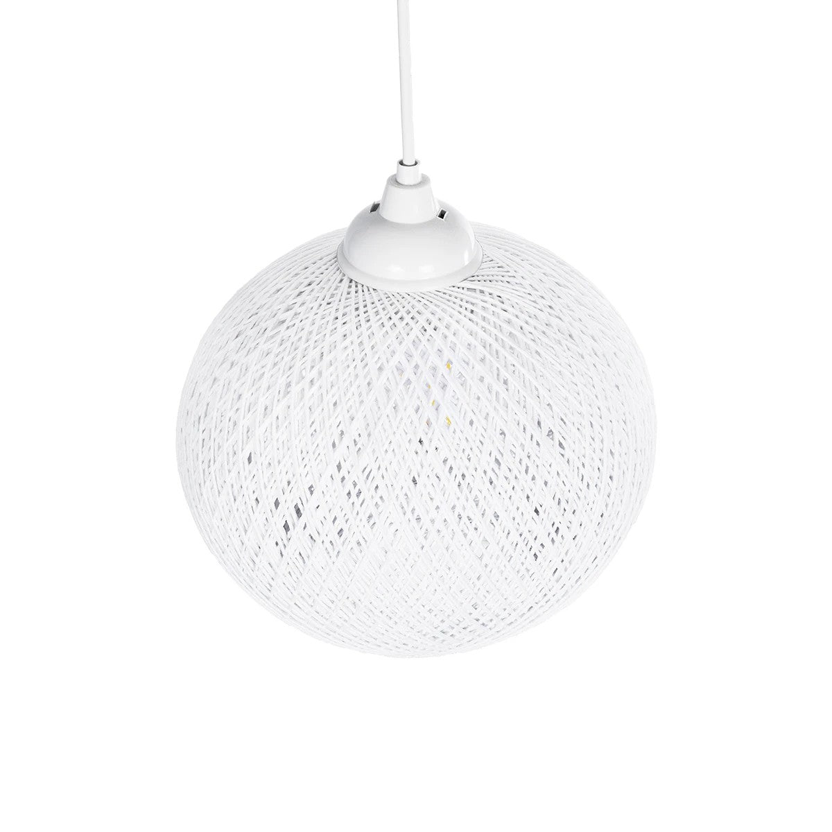 SOLEI 205-0009 Boho Κρεμαστό Φωτιστικό Οροφής με Ντουί 1 x E27 AC 220-240V IP20 - Λευκό - M20 x Π20 x Υ25