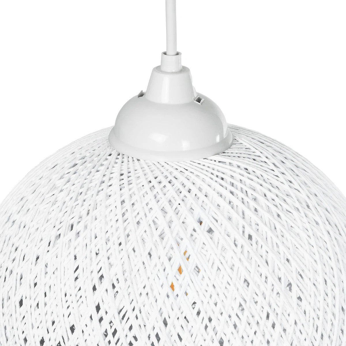 SOLEI 205-0009 Boho Κρεμαστό Φωτιστικό Οροφής με Ντουί 1 x E27 AC 220-240V IP20 - Λευκό - M20 x Π20 x Υ25