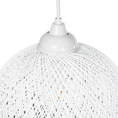 SOLEI 205-0009 Boho Κρεμαστό Φωτιστικό Οροφής με Ντουί 1 x E27 AC 220-240V IP20 - Λευκό - M20 x Π20 x Υ25