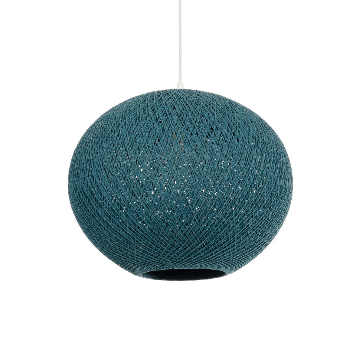 SOLEI 205-0010 Boho Κρεμαστό Φωτιστικό Οροφής με Ντουί 1 x E27 AC 220-240V IP20 - Τιρκουάζ - M40 x Π40 x Υ36