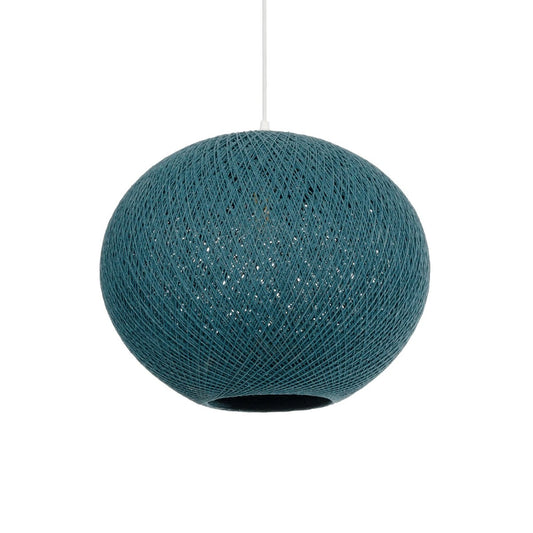 SOLEI 205-0010 Boho Κρεμαστό Φωτιστικό Οροφής με Ντουί 1 x E27 AC 220-240V IP20 - Τιρκουάζ - M40 x Π40 x Υ36